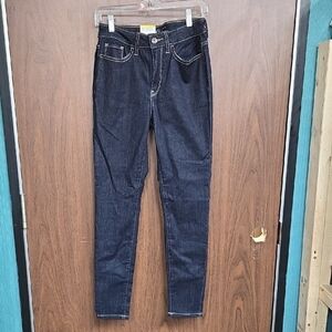 Parasuco Size 6 Dark Wash Mid Rise Tummy Control Skinny Jean
